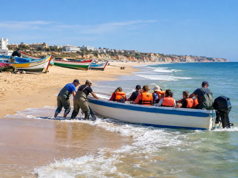 Depuis Armação de Pêra : grottes et plages sauvages