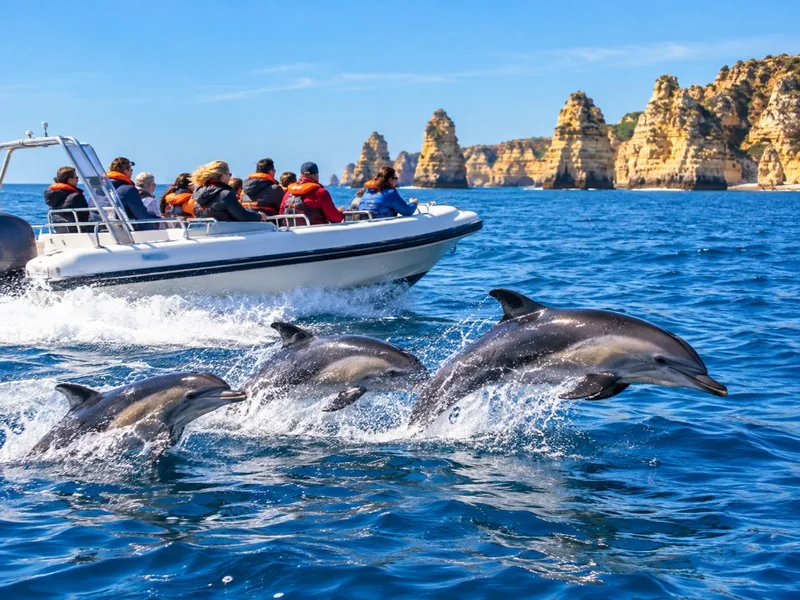 Depuis Lagos : Dauphins et Benagil avec un biologiste